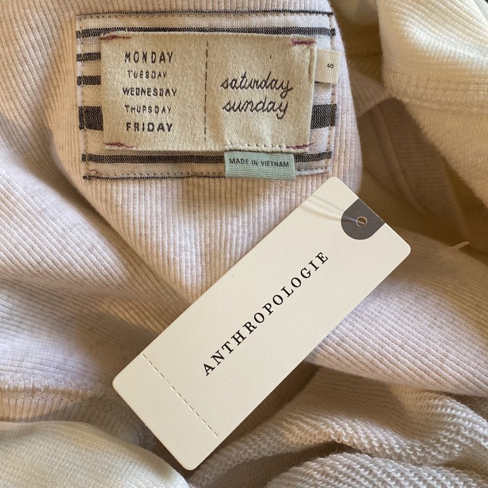 Anthropologie Cream Saturday Sunday Avasa Duster Maxi Cardigan (Size S) - Picture 8 of 11